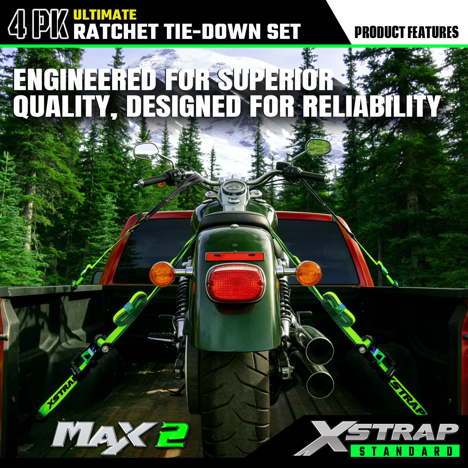 XSTRAP STANDARD soft-loop straps prevent scratches on delicate surfaces