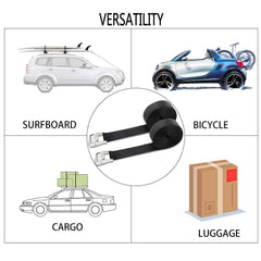 XSTRAP STANDARD 8ft tie-down strap beside carry bag for versatile use.