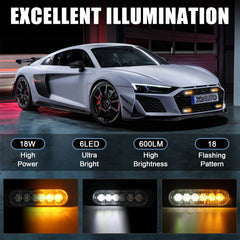 XTAUTO ultra-slim surface-mount strobe light demonstrates discreet installation