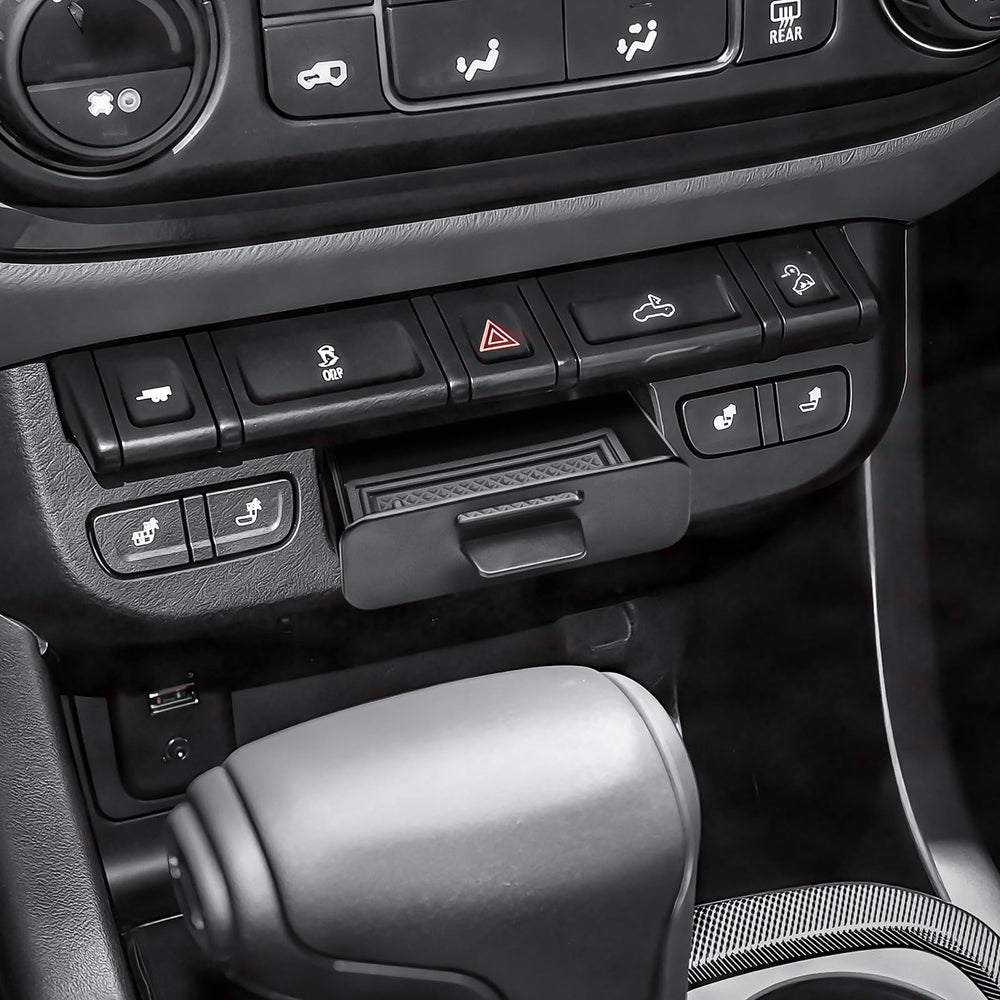 X-TKER center console drawer enhances cabin organization during drives