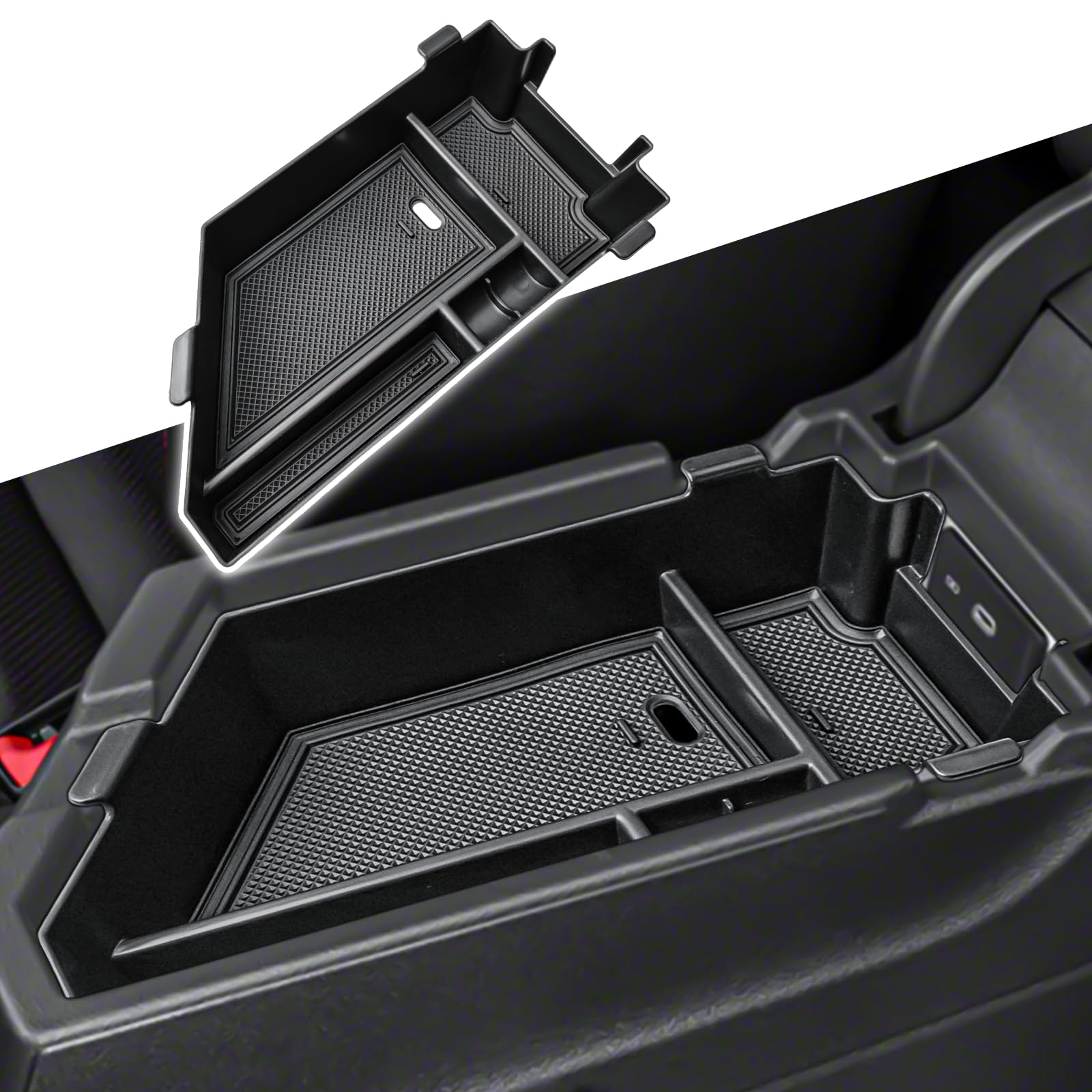 X-TKER center console insert tray for Jetta keeps essentials neatly sorted.