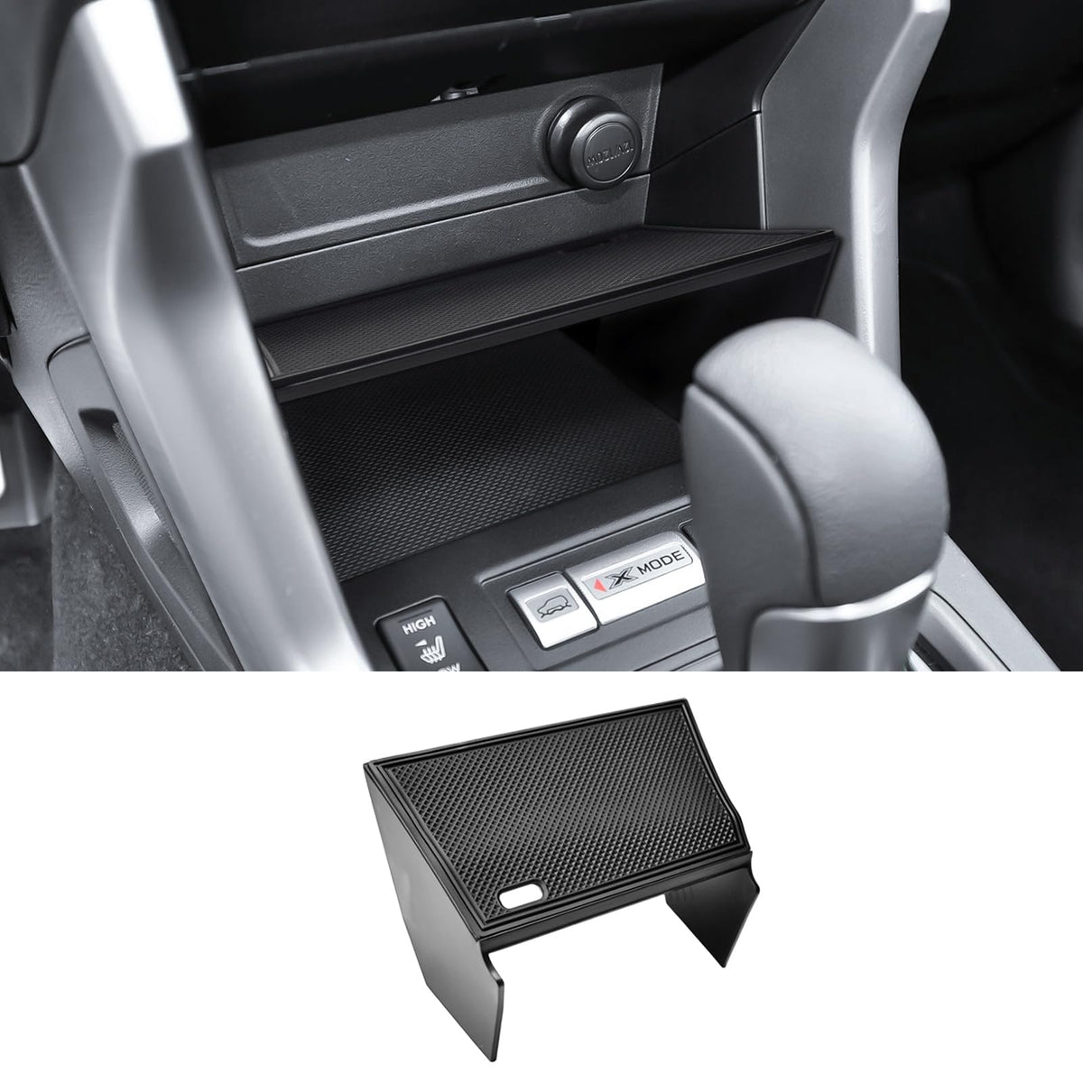 X-TKER center console organizer for Forester front compartment improves organization and reach