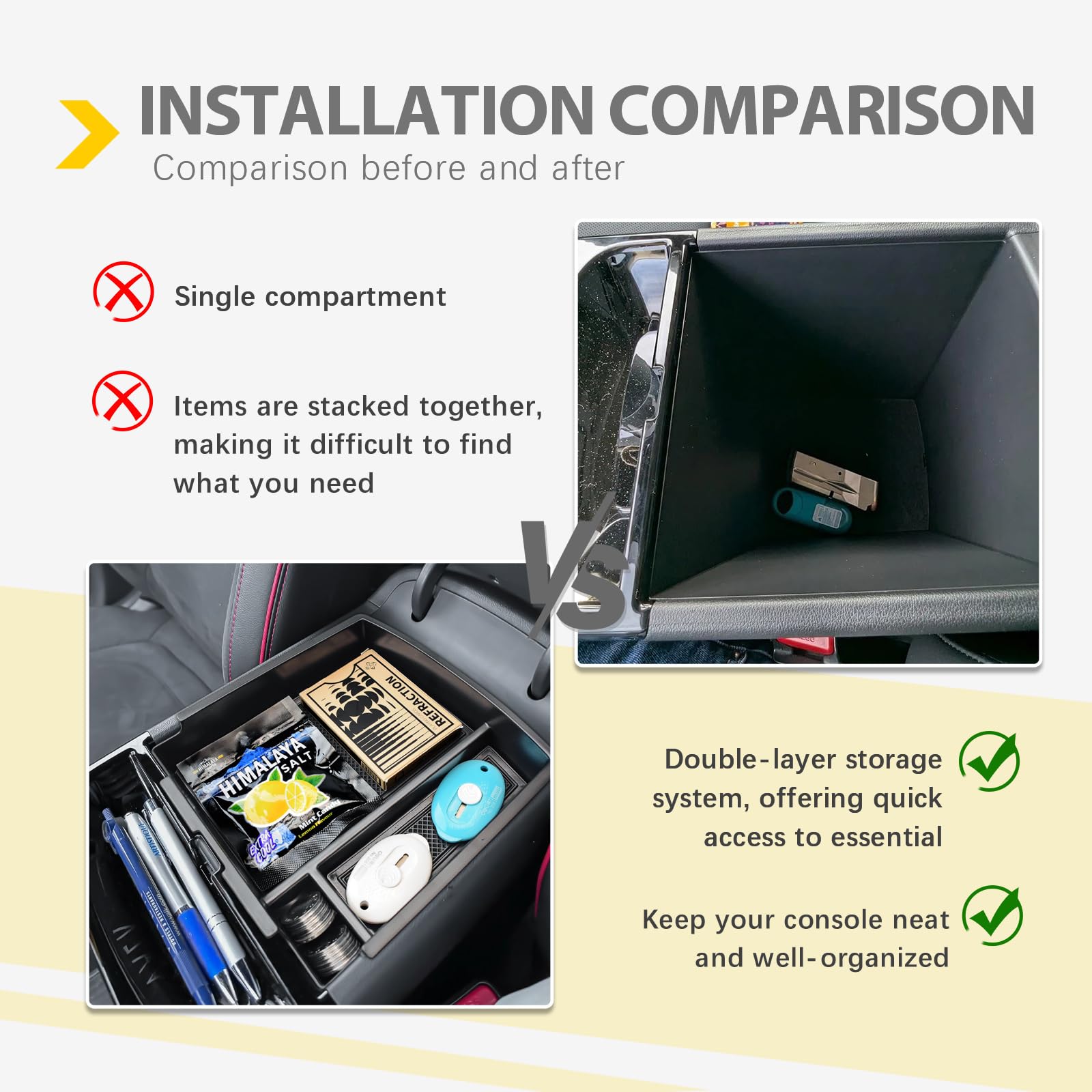 X-TKER Center Console Organizer coin holder keeps change organized.