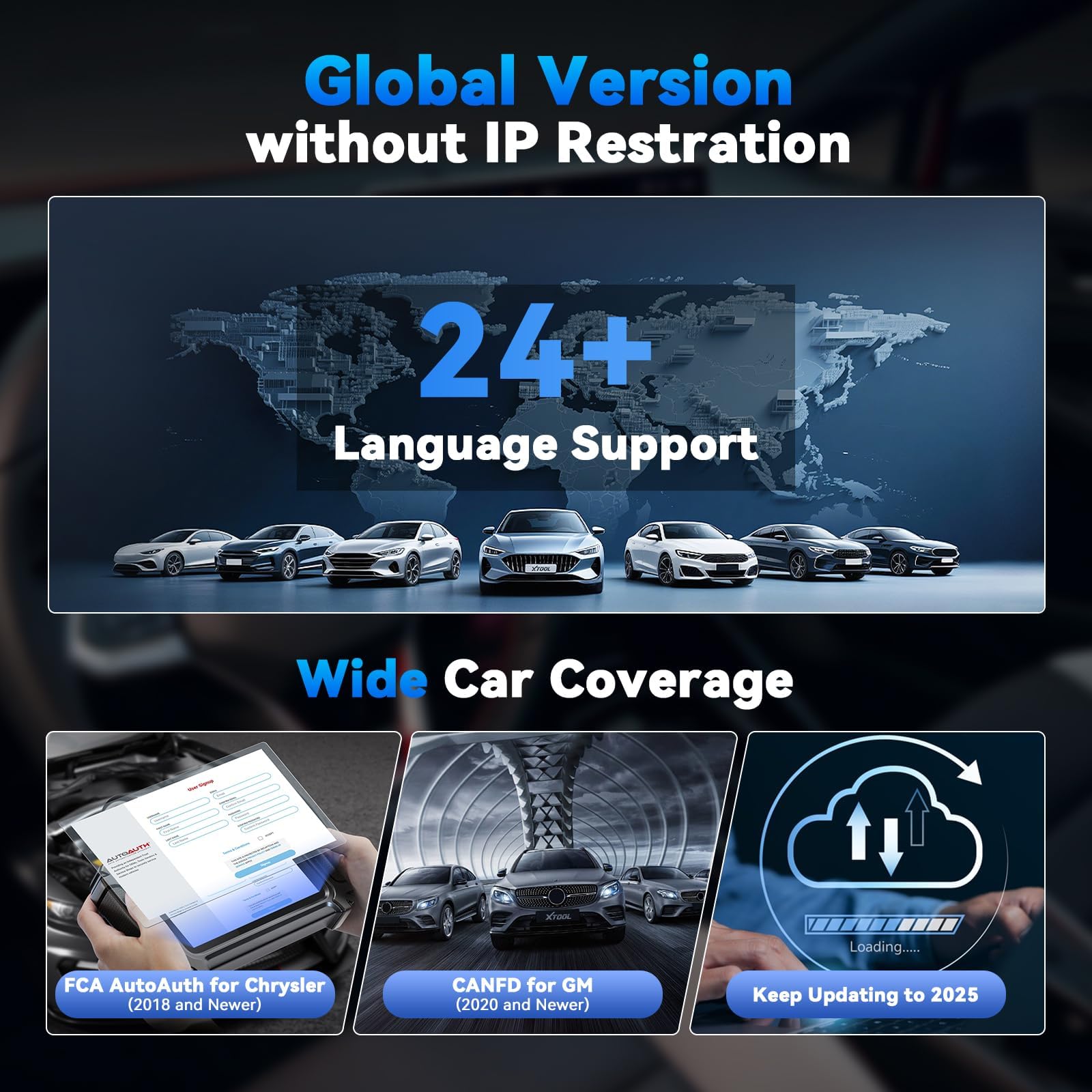 XTOOL D5S compatibility chart helps ensure compatible vehicle checks.