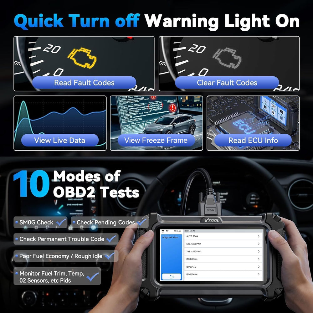 XTOOL D5S EPB reset view simplifies brake maintenance.