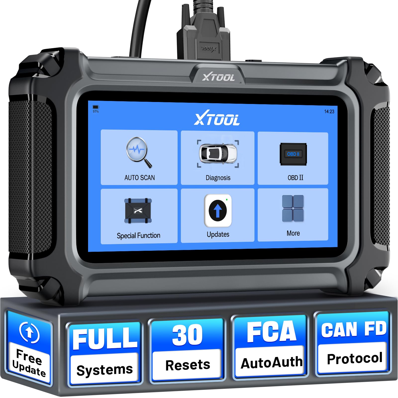 XTOOL D6S auto VIN detection for quick, accurate vehicle identification during diagnostics.