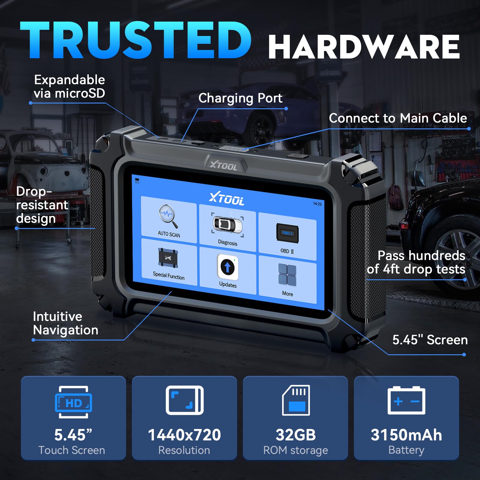XTOOL D6S 12V battery health check helps assess battery readiness.