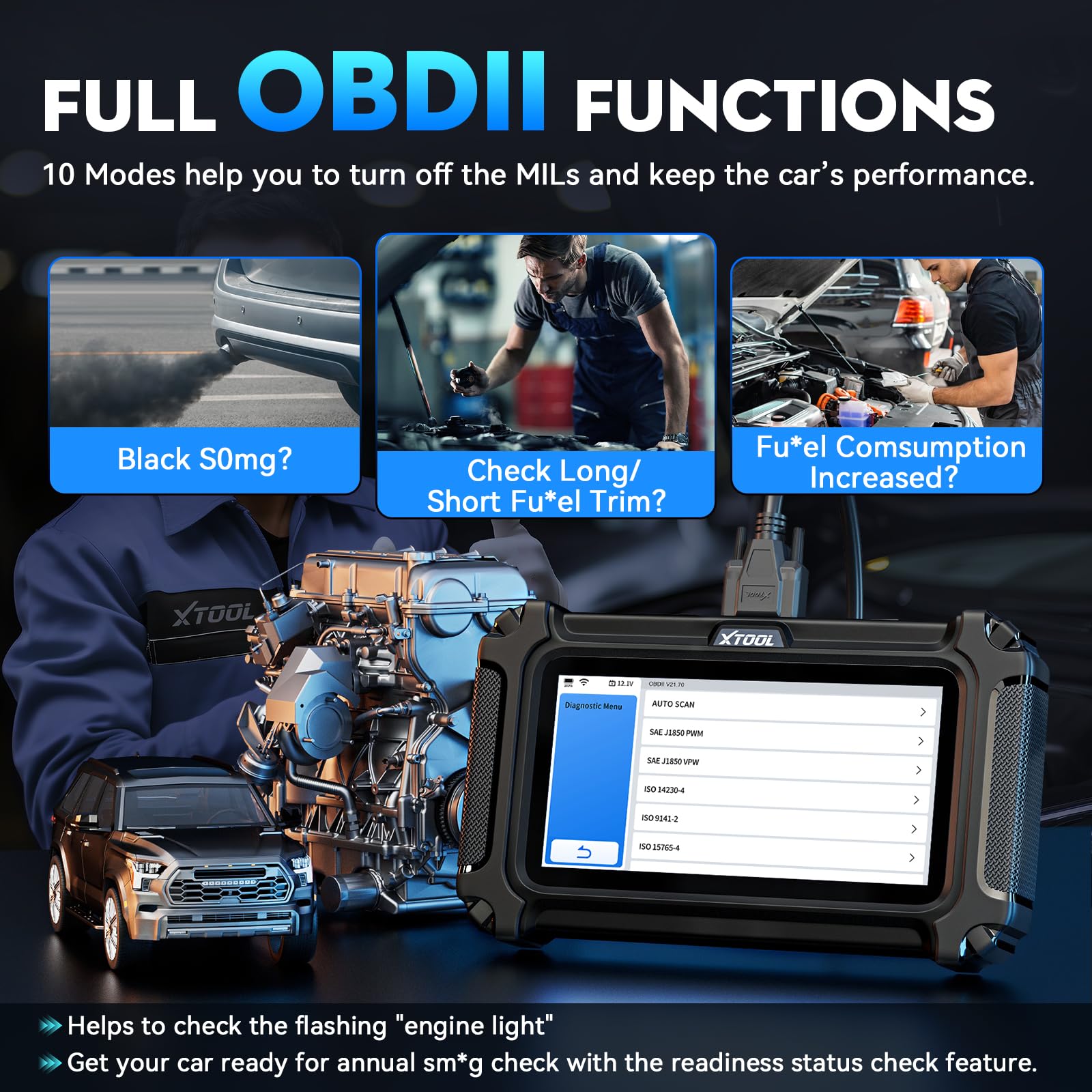 XTOOL D6S CAN-FD compatibility for modern vehicle coverage.