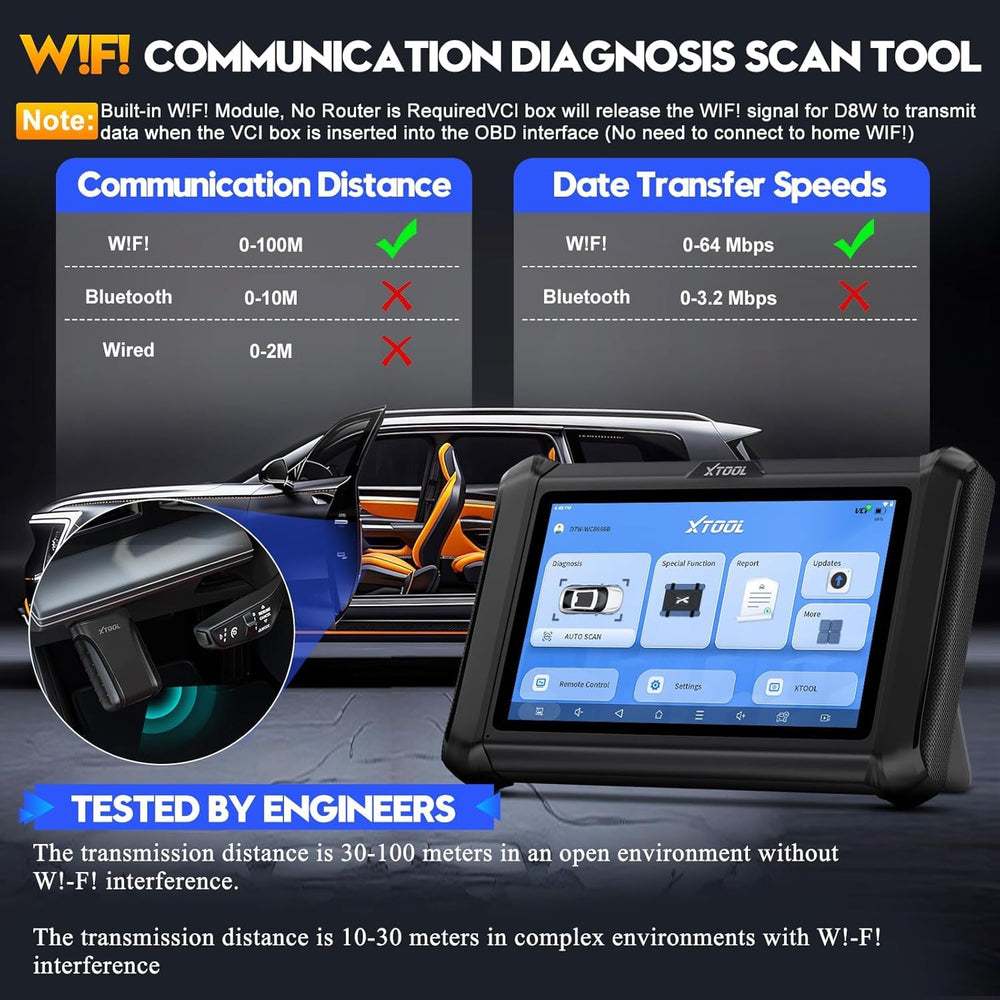 XTOOL D7W ECU coding for VW, Audi, Skoda, Benz, and Mitsubishi