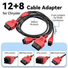 XTOOL SGW bypass ports 12-pin and 8-pin for quick, plug-and-play setup.