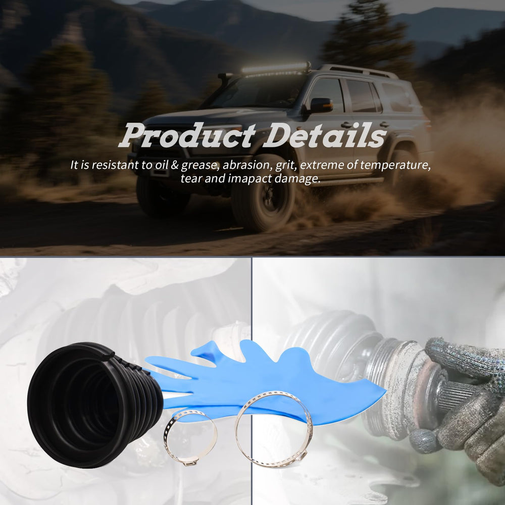 XTPTFABS CVS18 oil and grease resistant material protects joints under tough conditions.