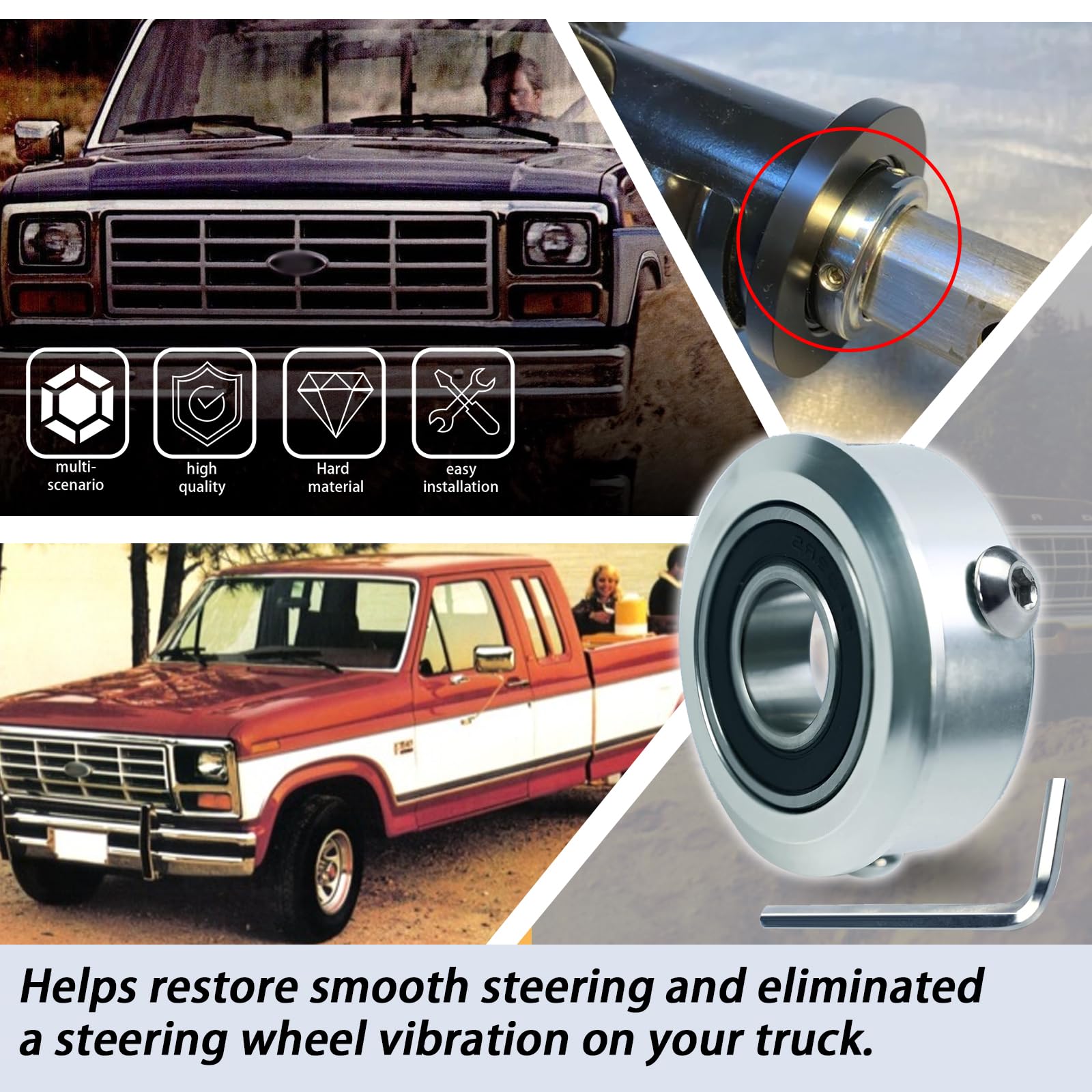 XTPTFABS lower steering column bearing radial ball bearing ensures smooth operation.
