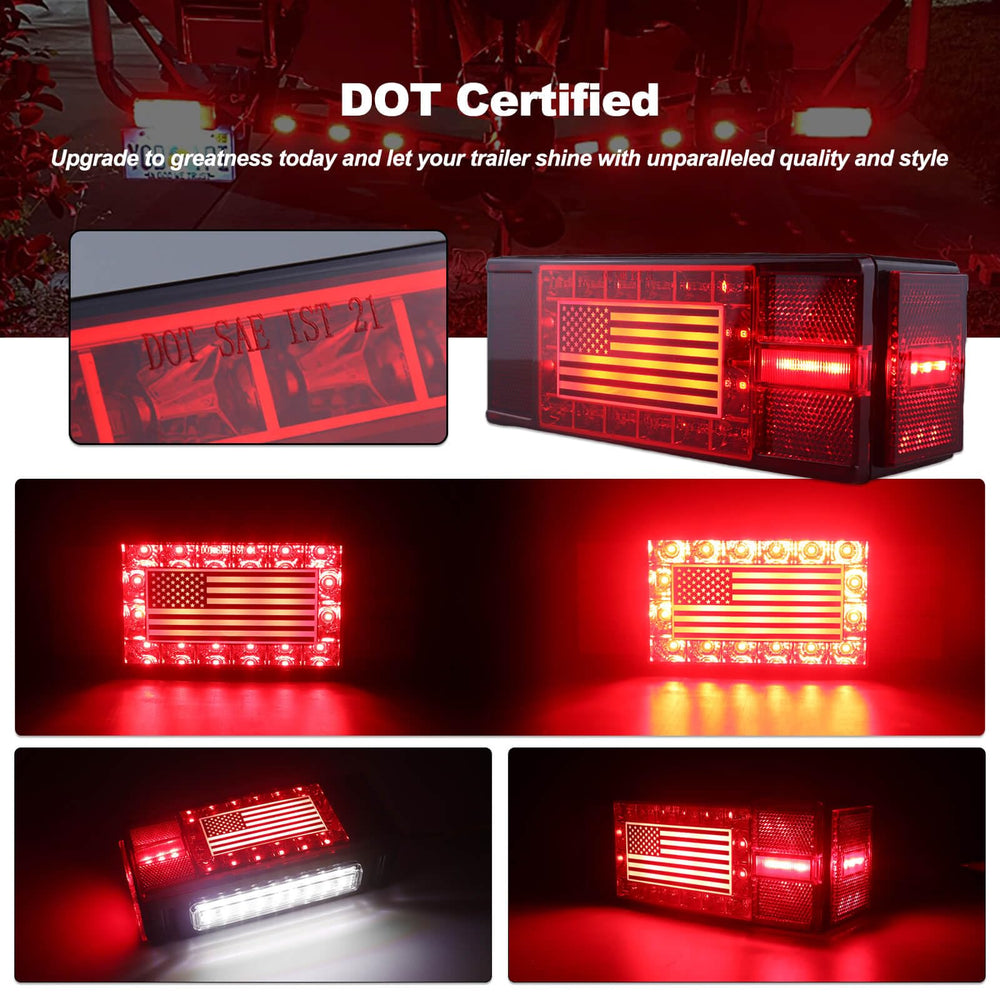 XtraGlow 10 inch LED trailer light bar improves brake and turn signaling