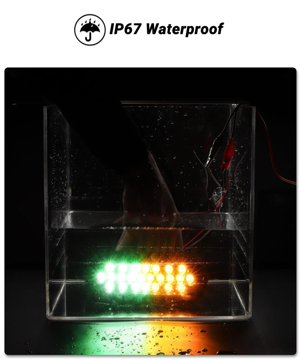 XtraGlow includes 3-prong wire pigtails for quick plug-and-play installation