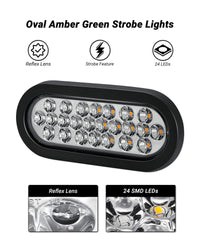 XtraGlow 3-wire strobe light uses black for steady signal and red for flashing