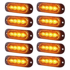XtraGlow 3.4 inch amber LED trailer marker light for clear trailer visibility.