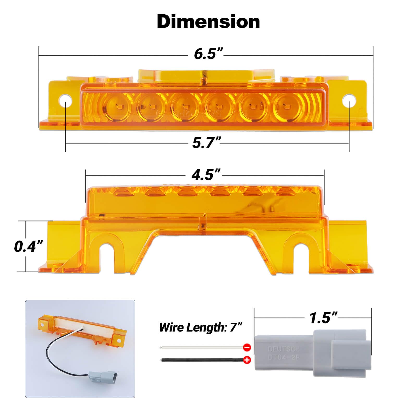 XtraGlow amber-lens cab lights aid night-time visibility on long routes.