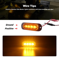 XtraGlow amber lens marker light enhances visibility and signaling.