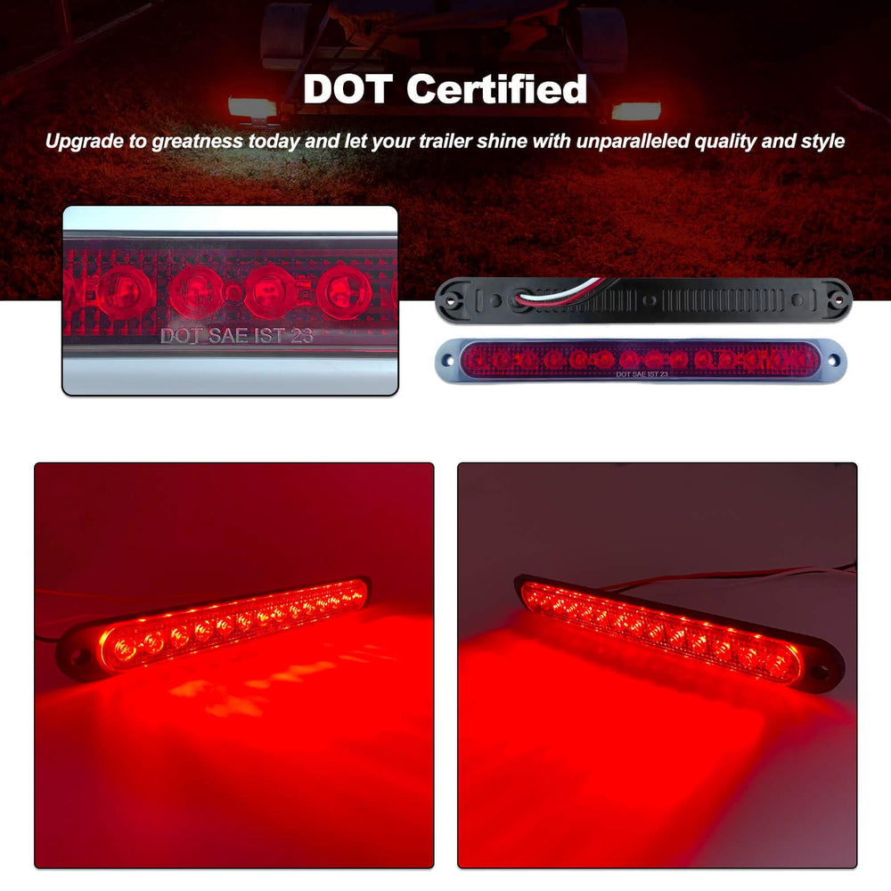 XtraGlow amber side marker lights enhance daytime trailer visibility