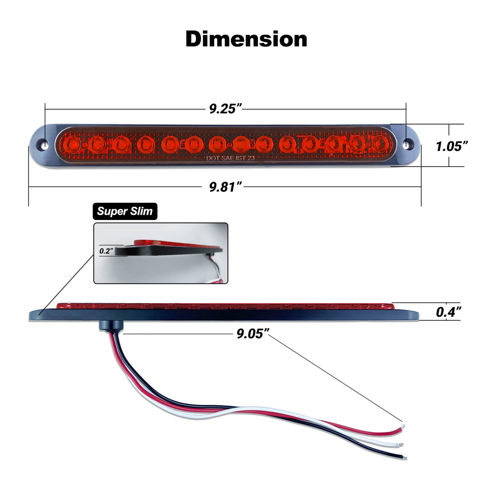 XtraGlow suitable for semi trailers and boat trailers.