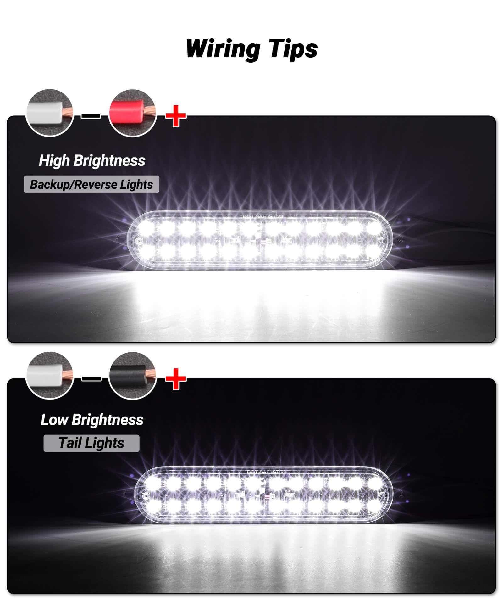 XtraGlow IP67 waterproof aluminum trailer light ensures durability in rain