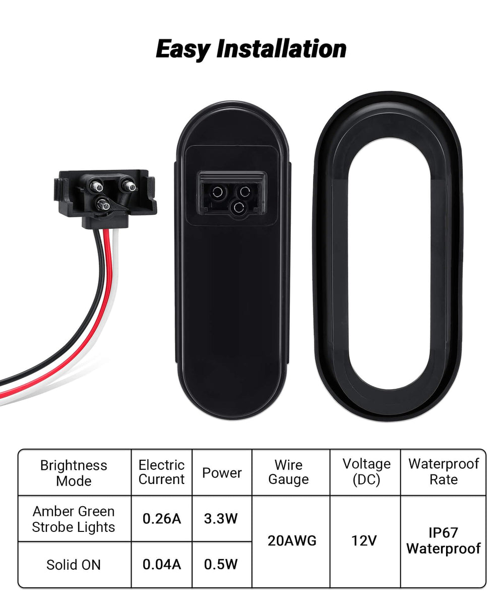 XtraGlow IP67 waterproof strobe light designed for outdoor, rugged use