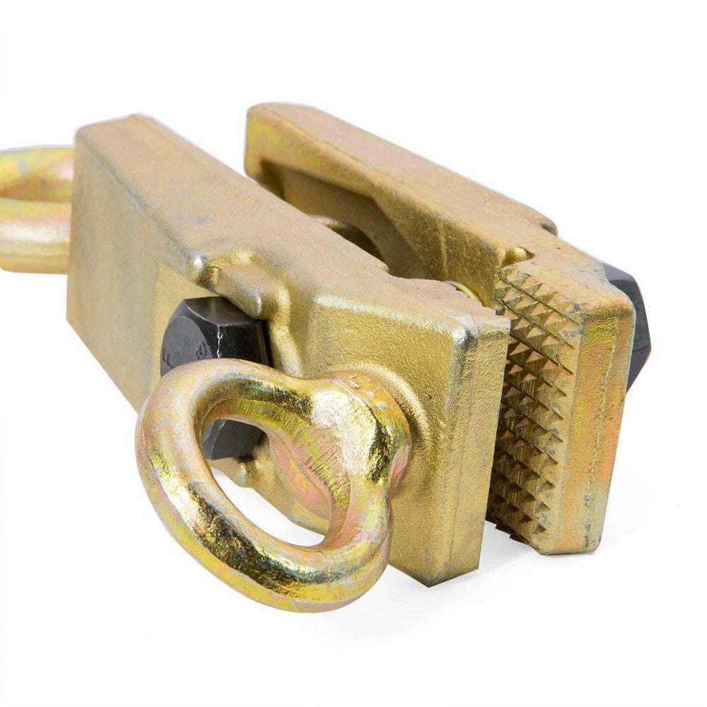 XtremepowerUS 5 Ton 2-Way clamp straight pull demonstrates direct frame tension.