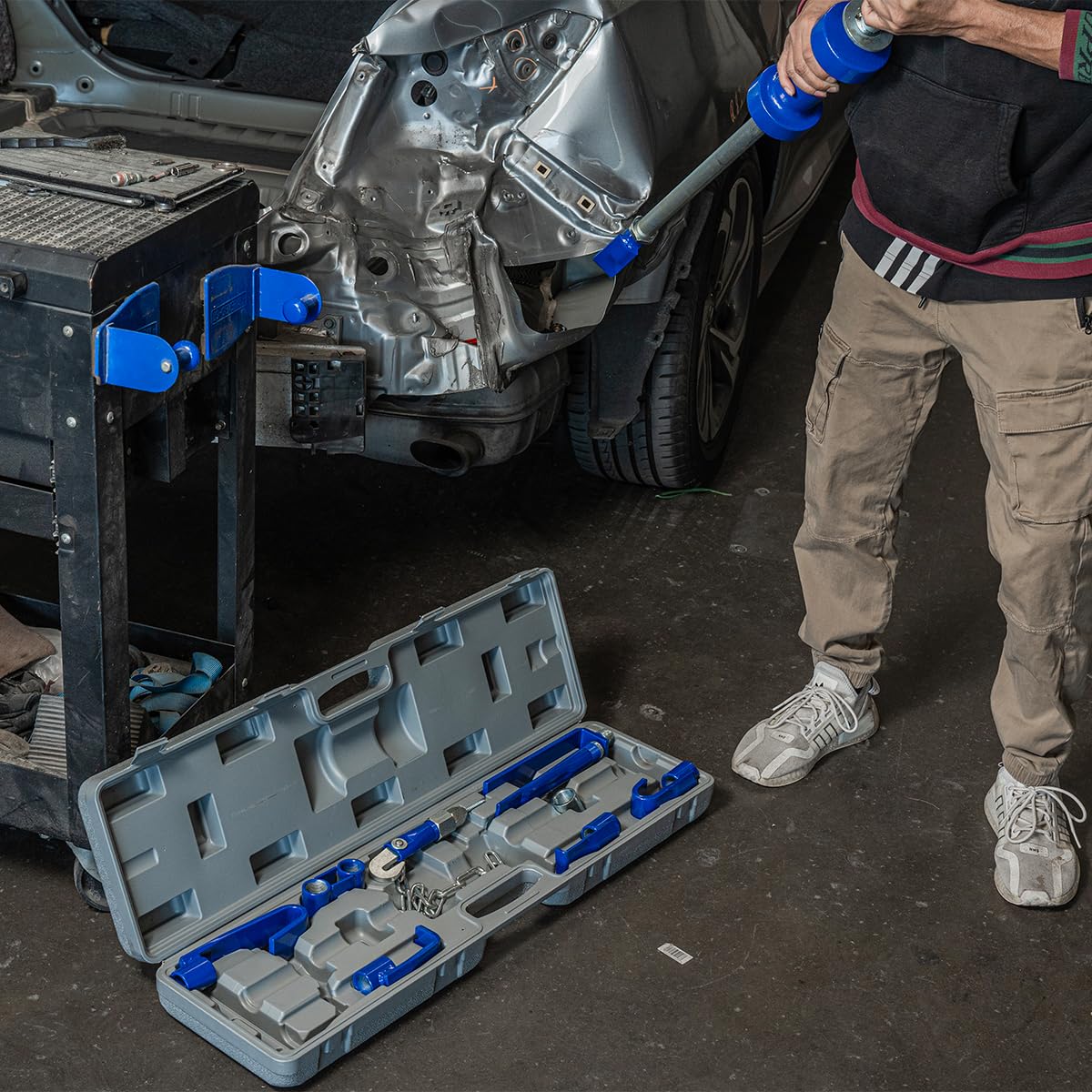 XtremepowerUS dent puller is ready for shop or home use.