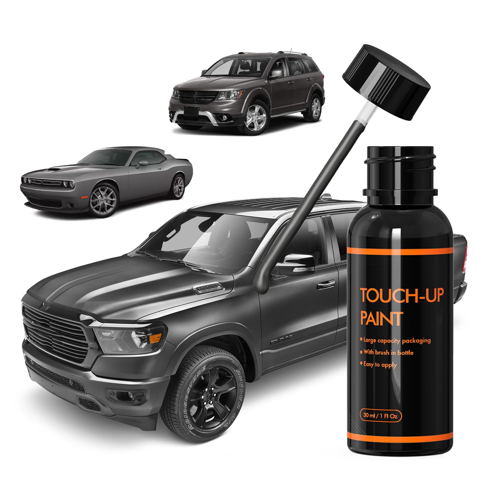 XTXTryfun Granite Crystal paint bottle for Dodge scratch repair.