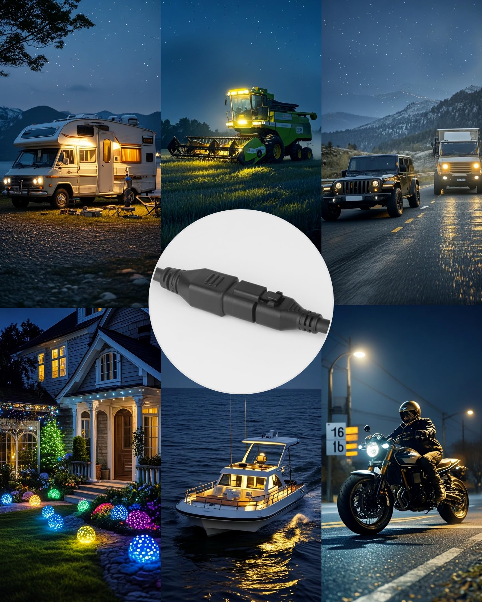 XuanBaOffroad LED light power extension suitable for bars, pods, and driving lights