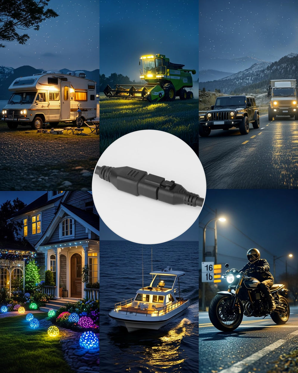 XuanBaOffroad LED light power extension suitable for bars, pods, and driving lights