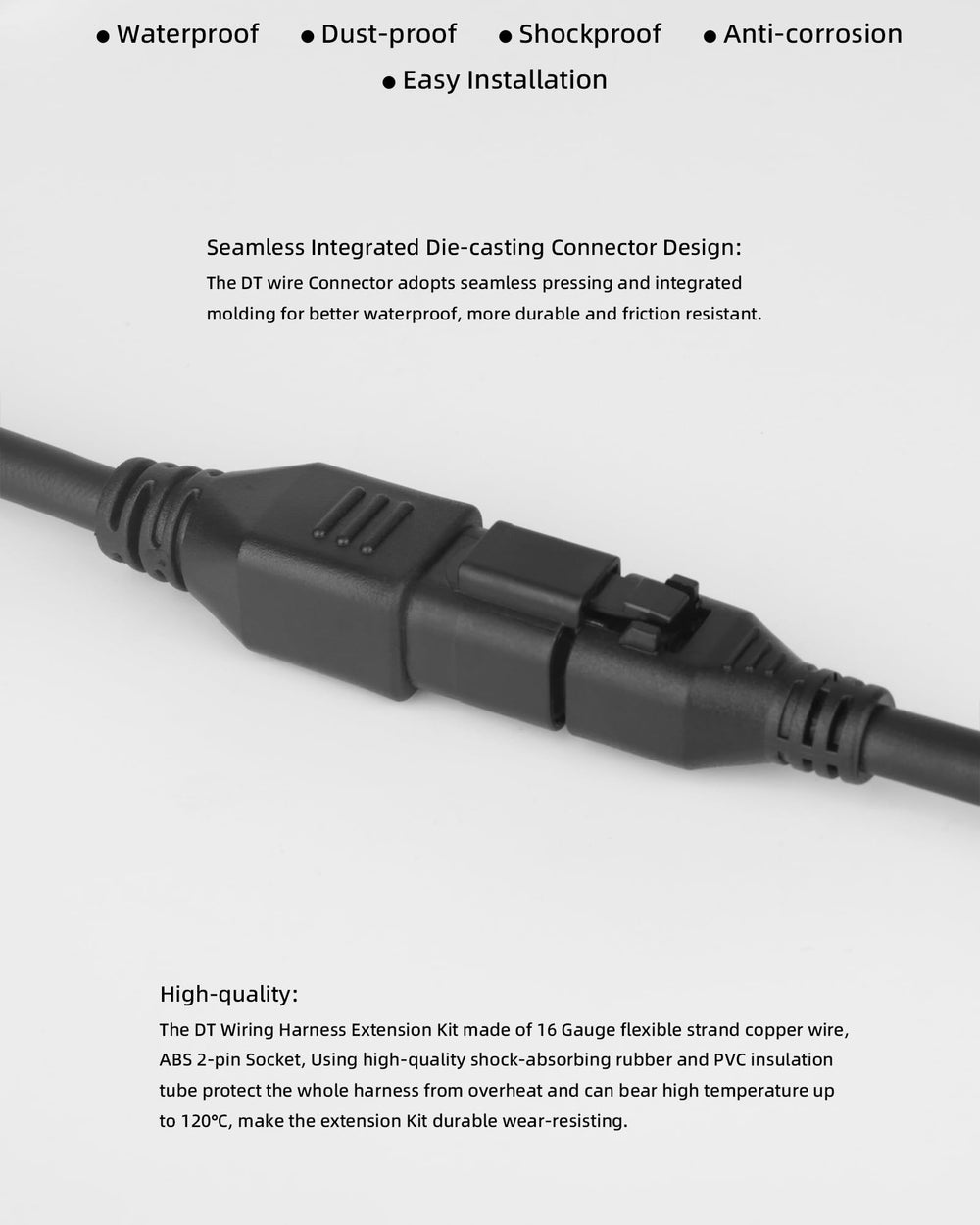 XuanBaOffroad plug-and-play setup eliminates cutting and splicing for quick installs