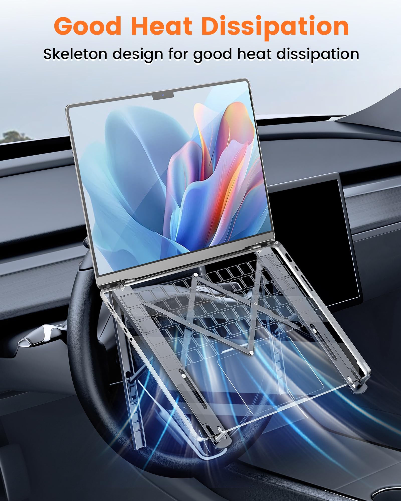 xuenair foldable car desk stand compact folded