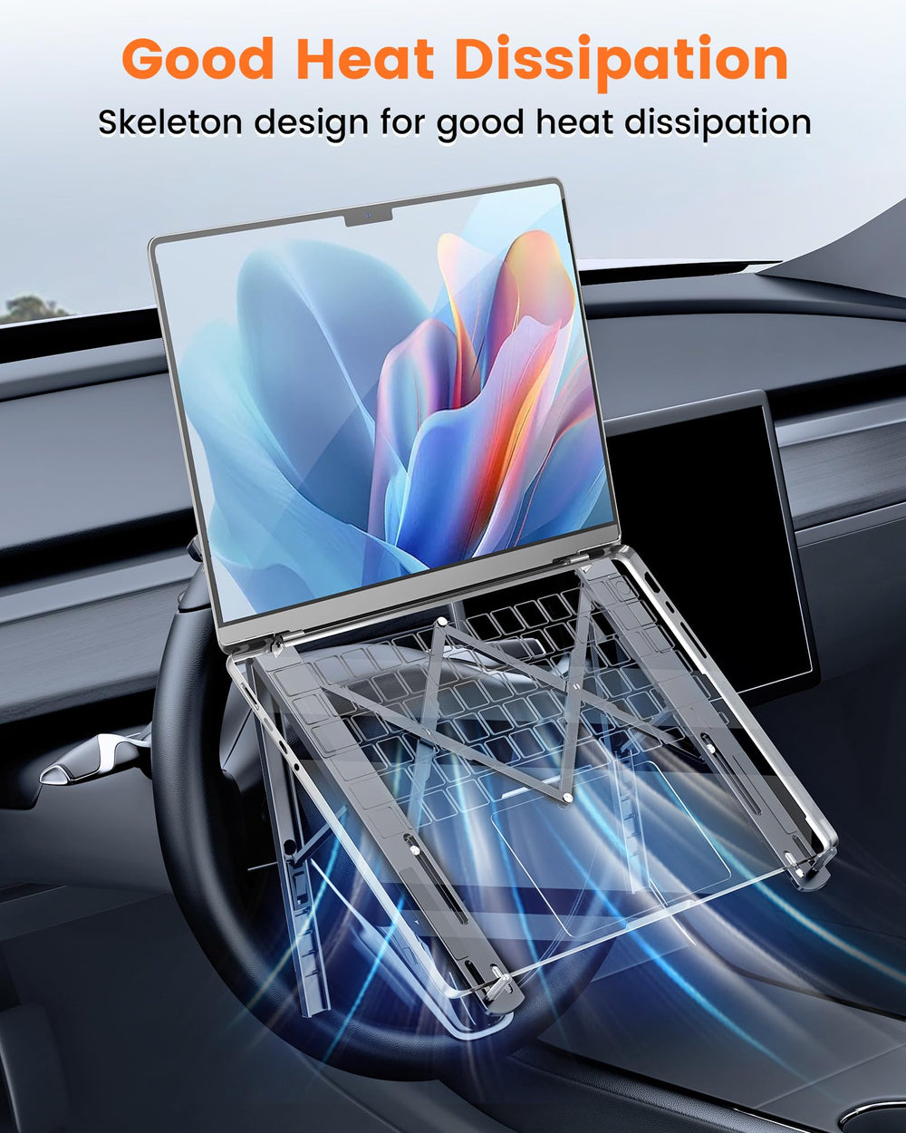 xuenair foldable car desk stand compact folded