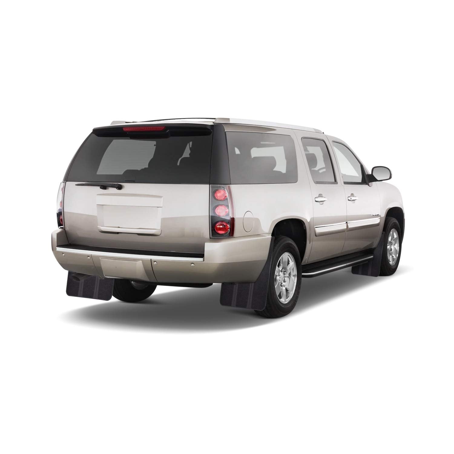 XUKEY mud flaps provide edge-to-edge protection for wheel wells.