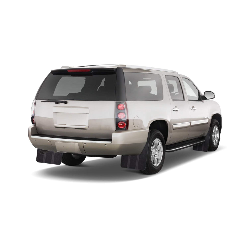 XUKEY mud flaps provide edge-to-edge protection for wheel wells.