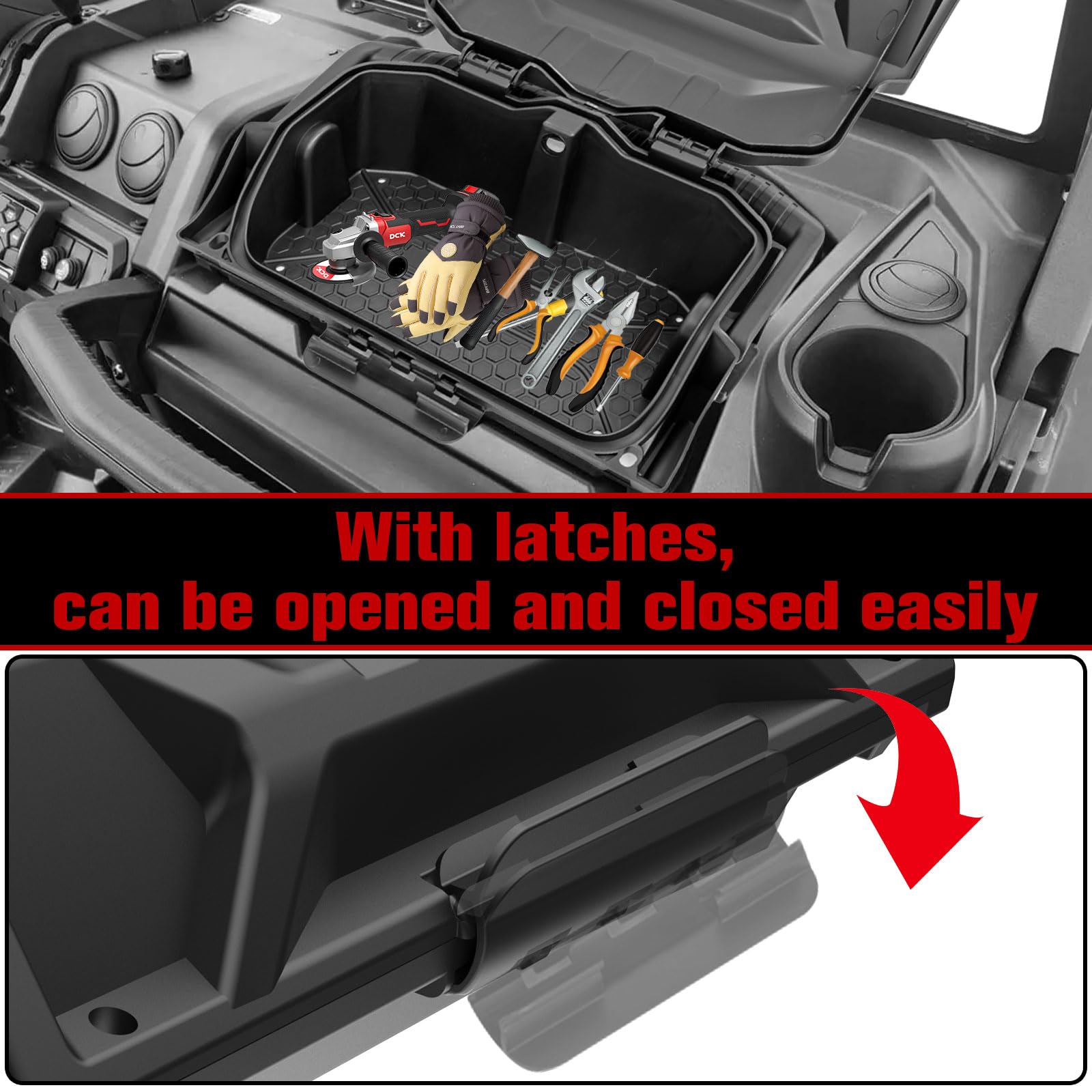 Installation clip showing bolt-on mounting without drilling