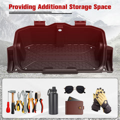Tool box integration within the Can-Am Defender dash storage for quick access