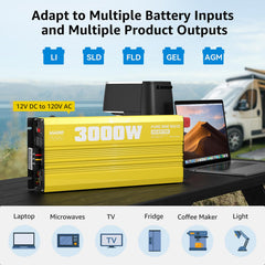 XWJNE inverter side view highlighting rugged aluminum housing and heat dissipation