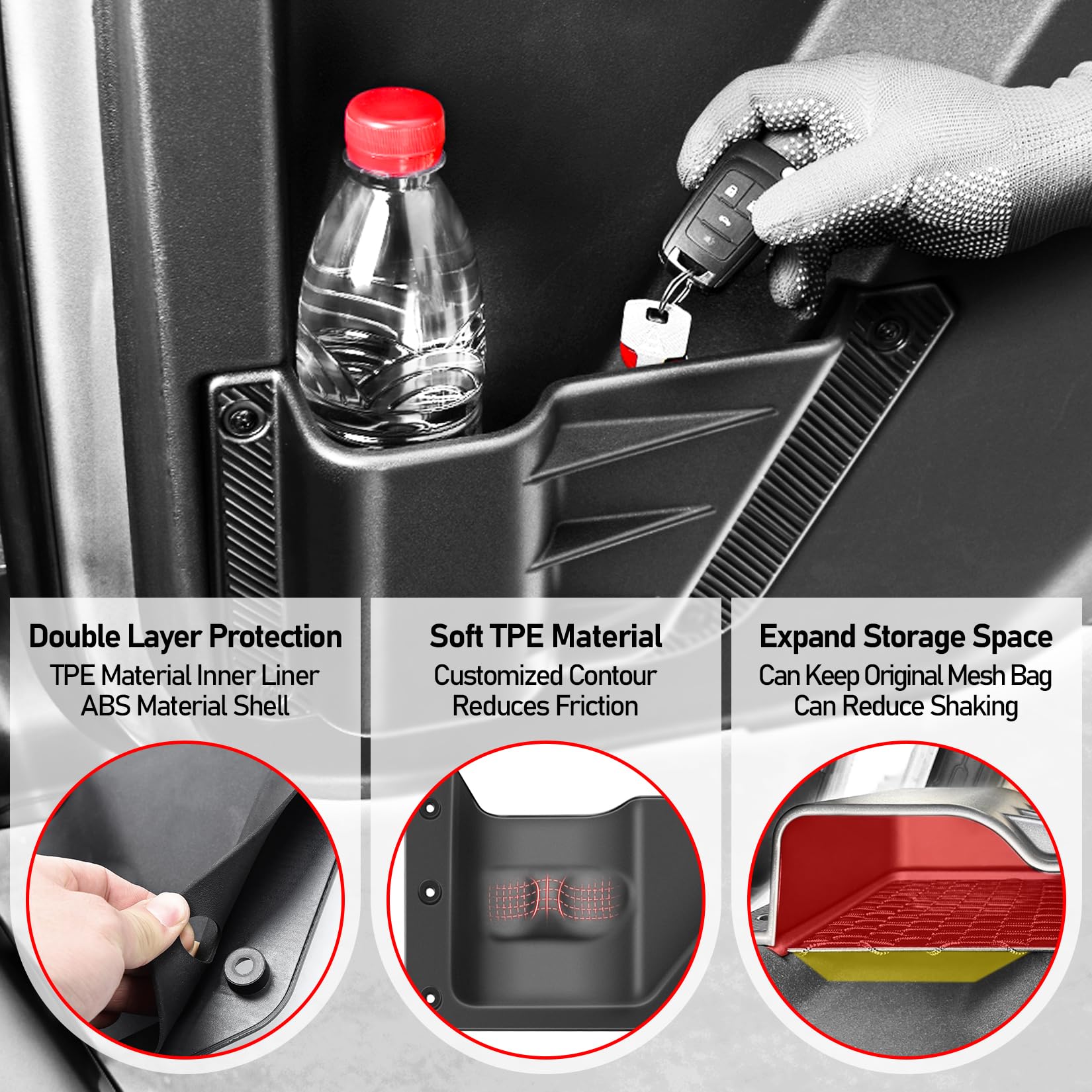 XWQZ interior organizer box blends with Bronco cabin design
