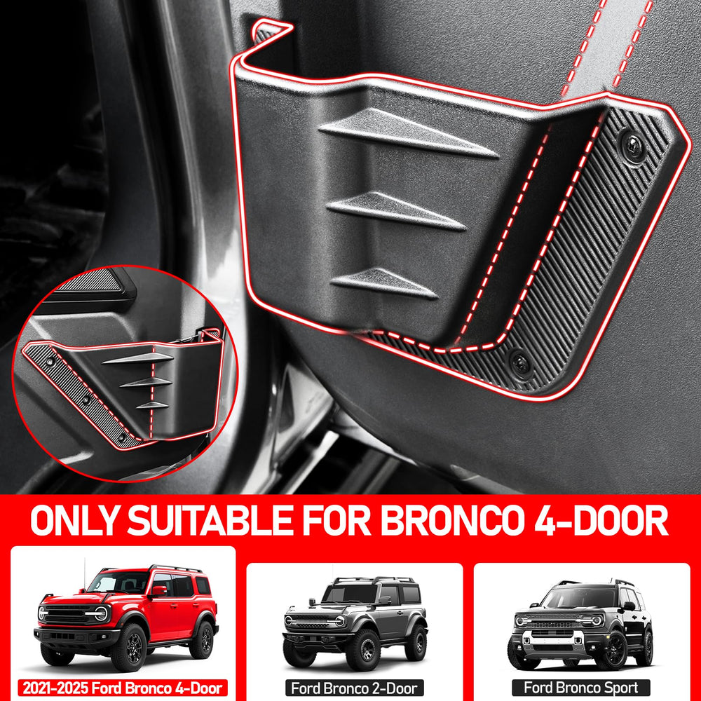 XWQZ rear door pocket on Bronco keeps keys and wallet organized