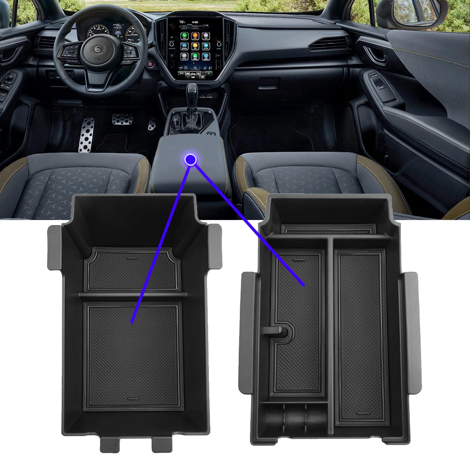 XXCIWP Crosstrek non-slip pads prevent sliding and distractions