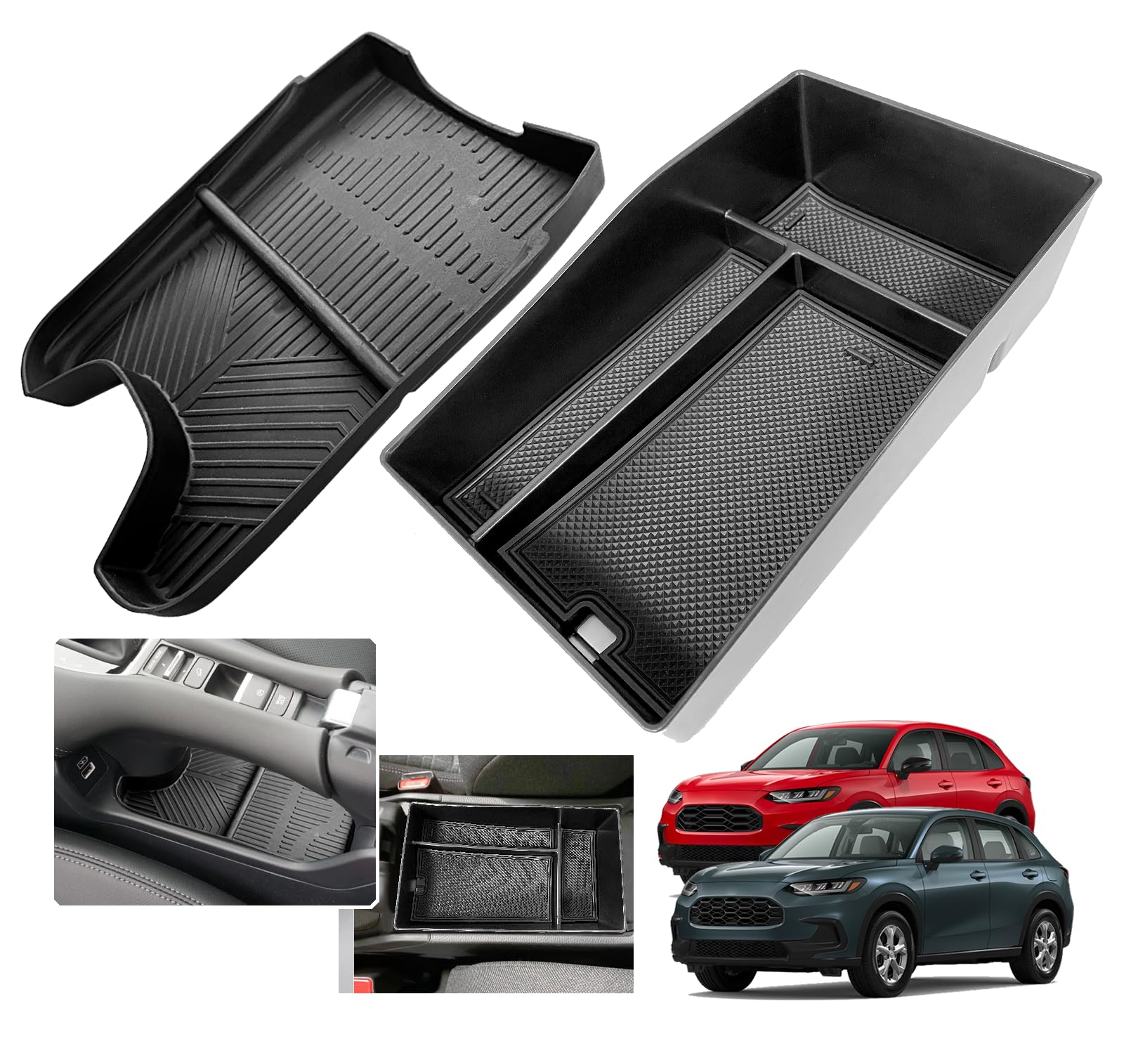 XXCIWP HR-V center-console tray fits snugly for clutter-free driving