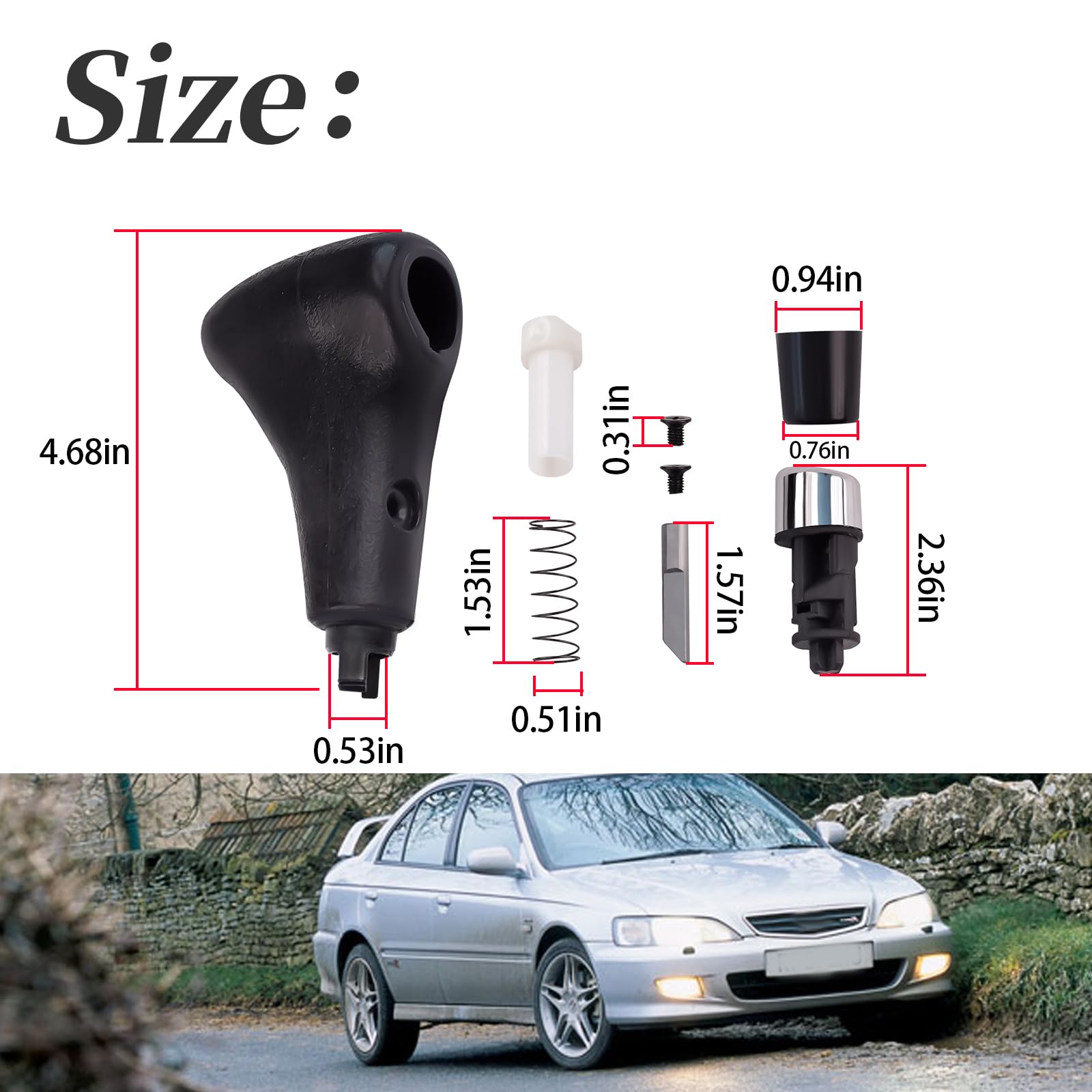 Metallic finish and precise machining of XYgdhqpt shift knob for a premium feel