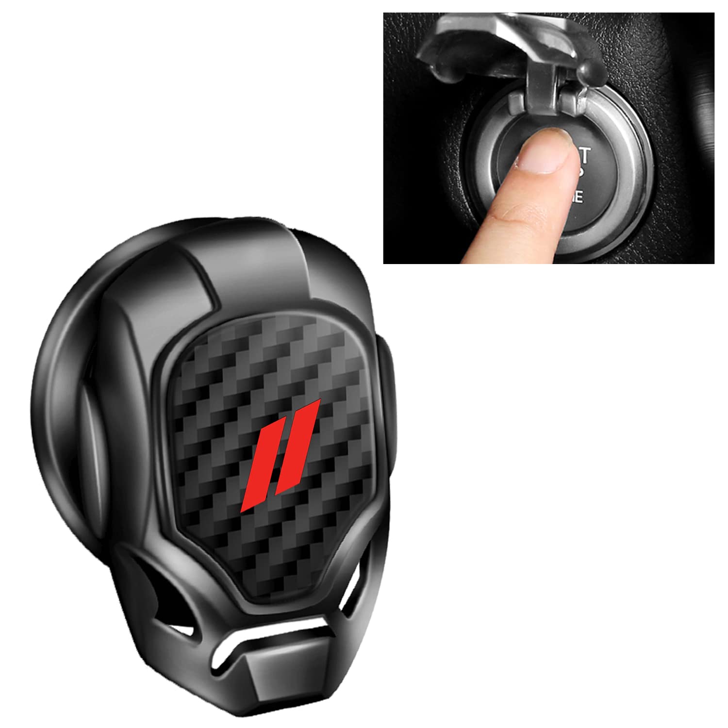 XYHGM start/stop button cover for Dodge Challenger enhances interior texture and protection