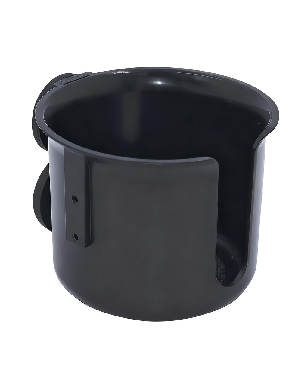 XYNOXRIDE magnetic cup holder, side view, secures drinks on metal surfaces.