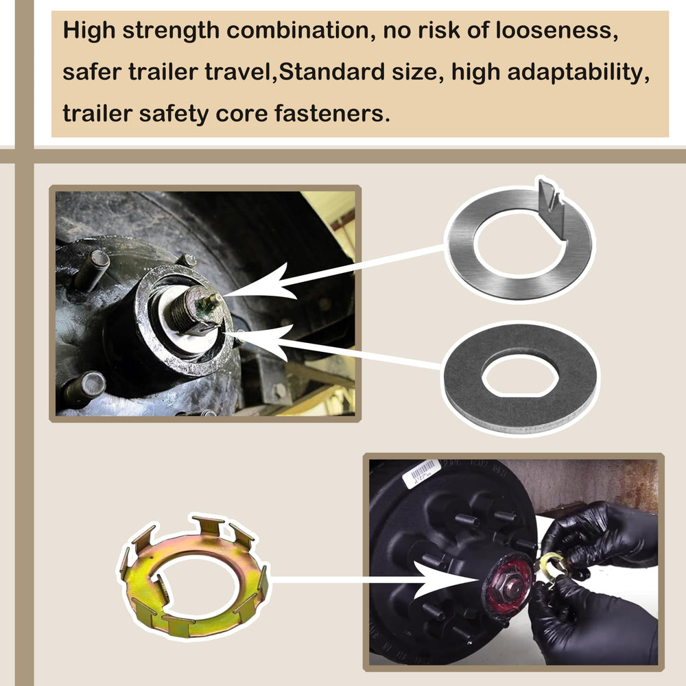 xyocx spindle nut retainer demonstrates secure EZ-Lube setup