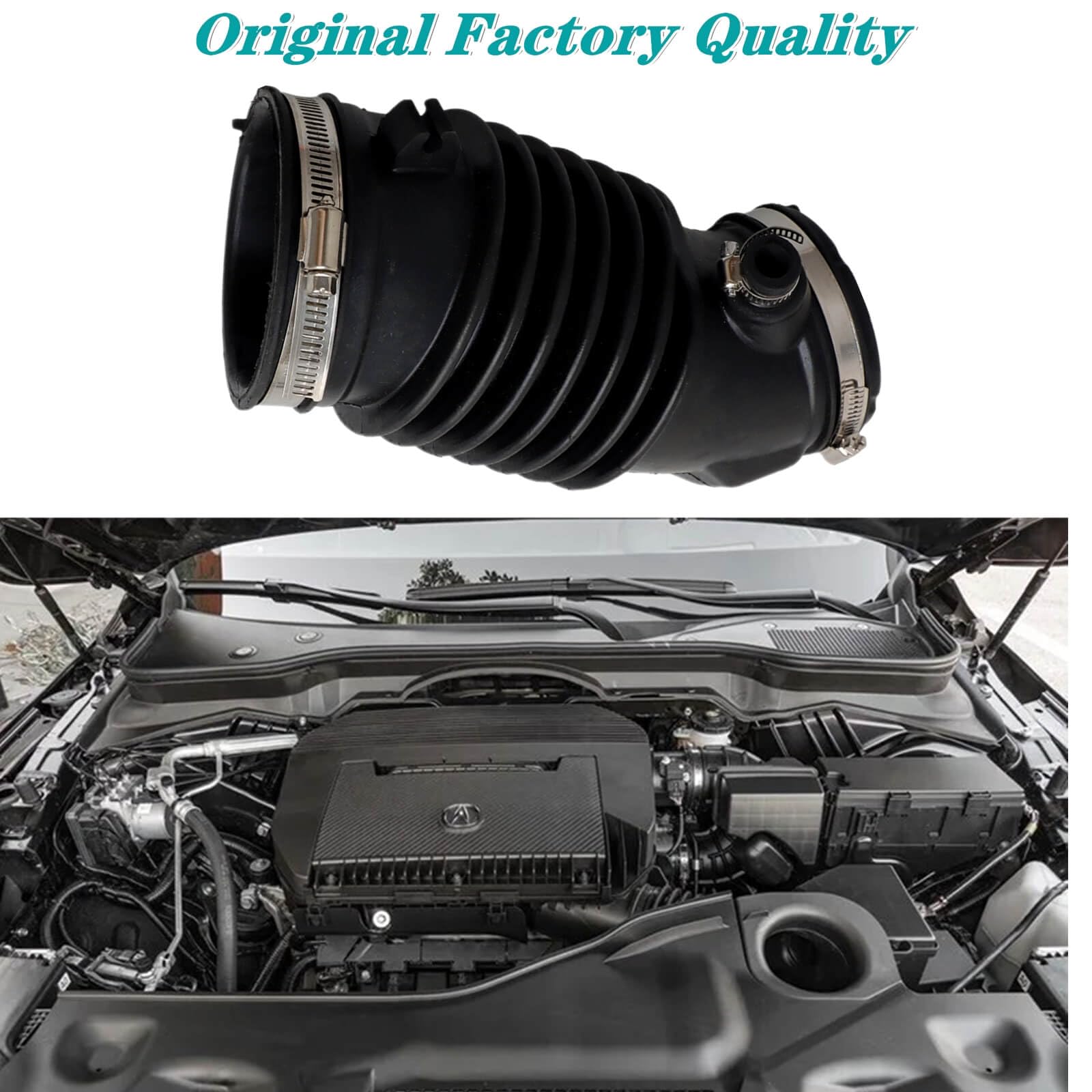 XYWZV air intake hose black finish matches under-hood aesthetics