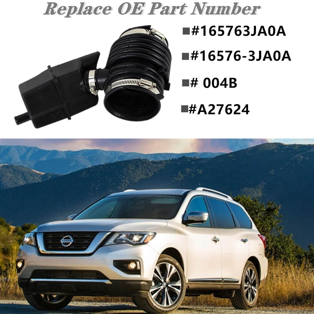 XYWZV air mass meter boot for Pathfinder protects the sensor from debris.