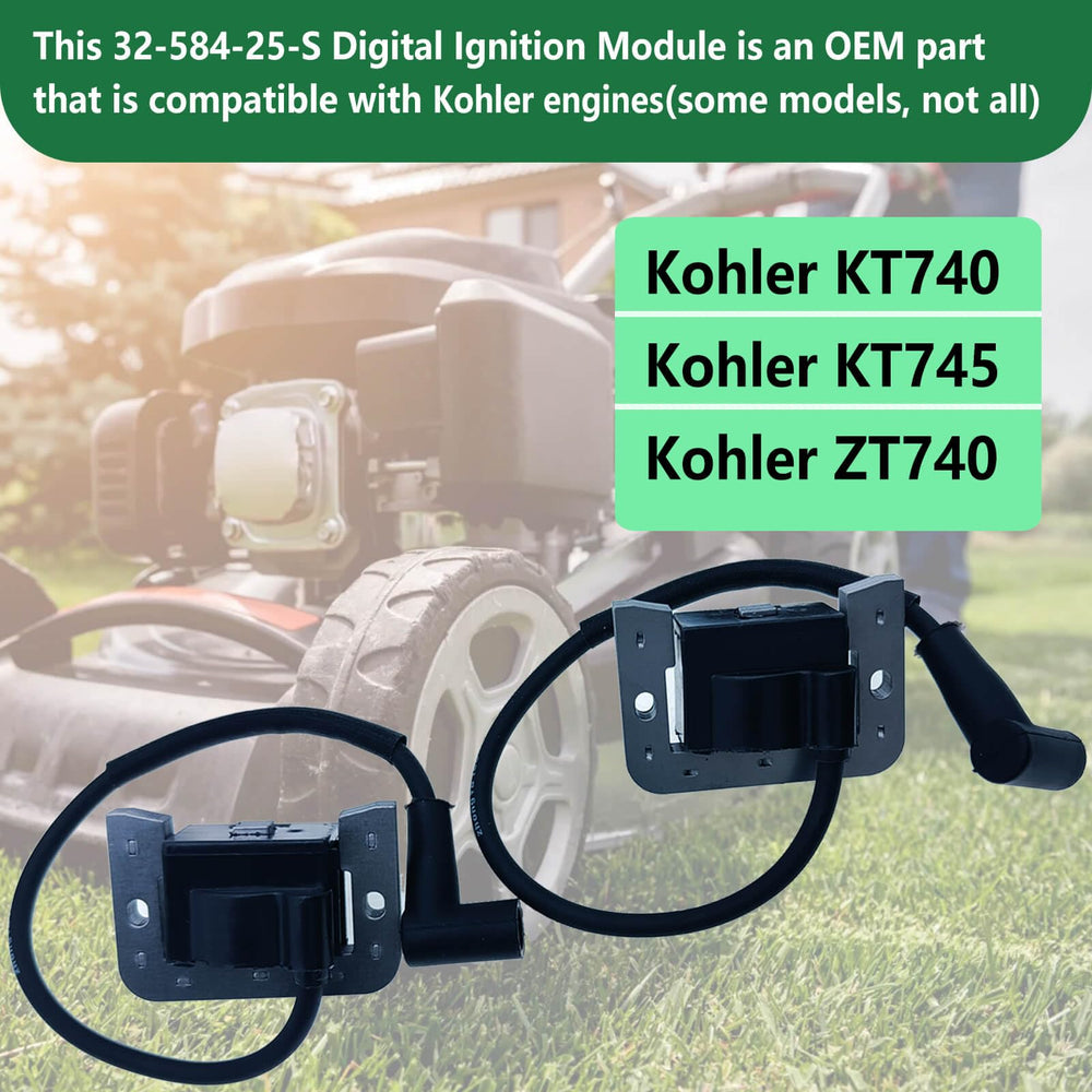 XYWZV dual-pack ignition module for Kohler ZT740 supports fast spark
